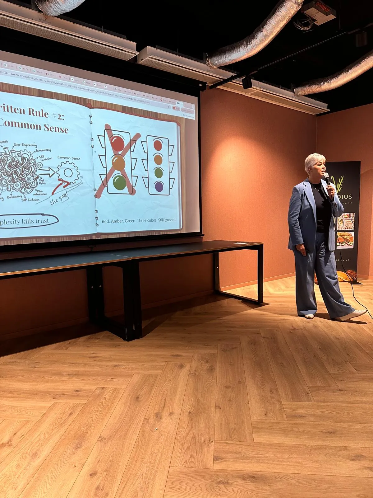 Arlette Vonk delivering the EmpowHer keynote, April 2026