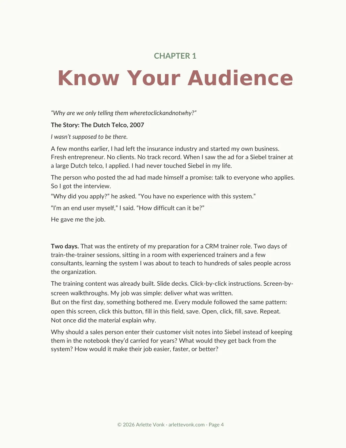 The story: the Dutch Telco, 2007, first page